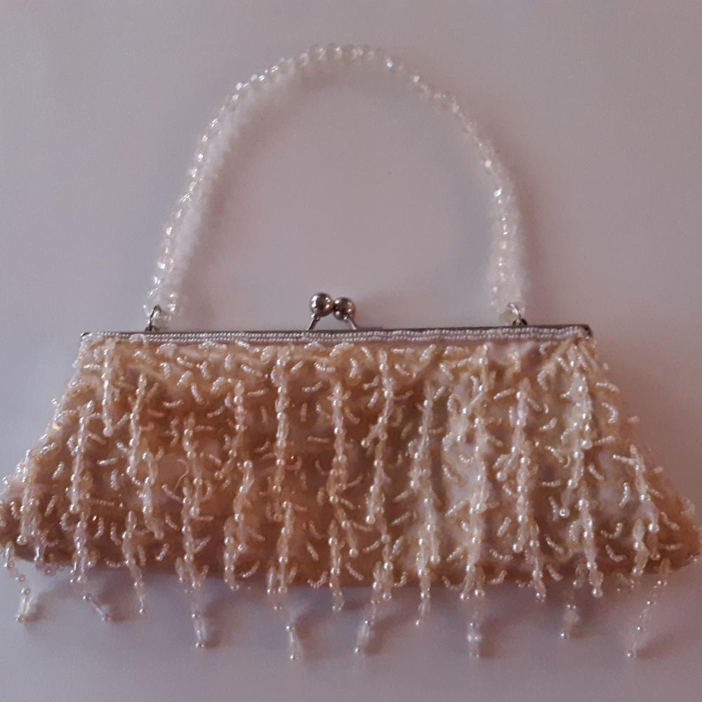 BIJOUX TERNER Gold Satin Clutch w Bangles